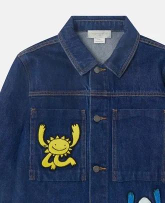 Earth Friends Grafik-Jeansjacke