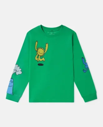 Earth Friends Langarmshirt mit Grafikprint
