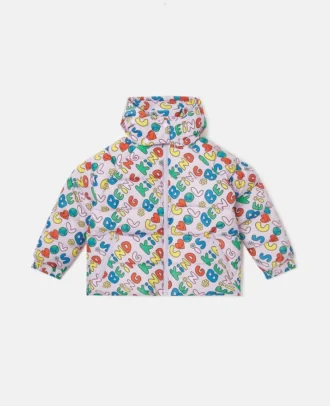 Earth Friends Text Print Regenjacke