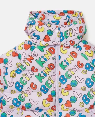 Earth Friends Text Print Regenjacke