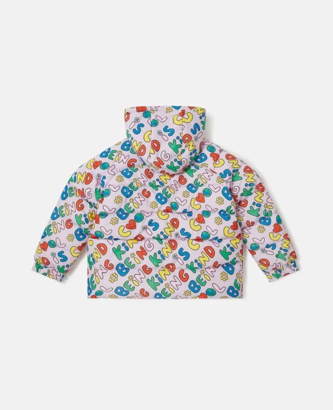 Earth Friends Text Print Regenjacke
