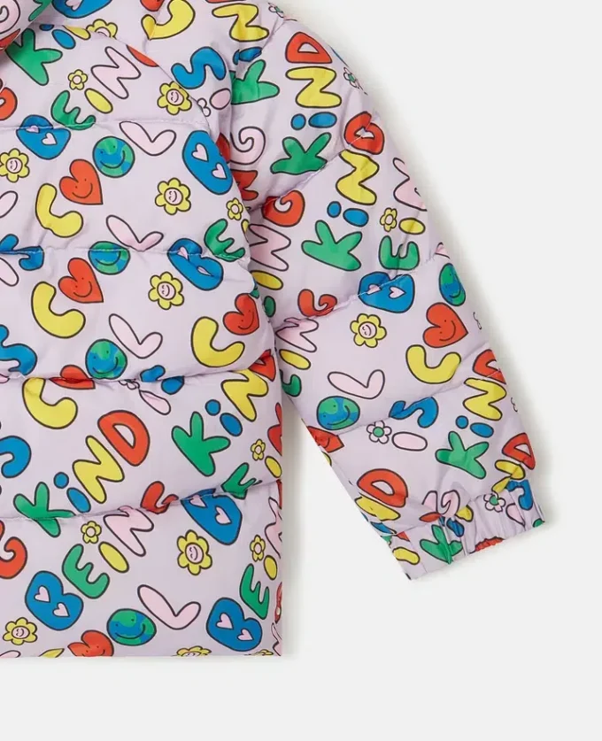 Earth Friends Text Print Regenjacke