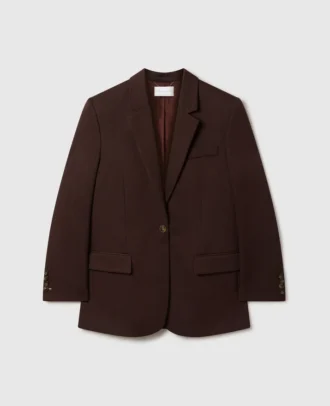 Einreihiger Blazer mit Spitzkragen