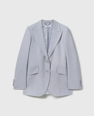 Einreihiger Blazer mit Spitzkragen