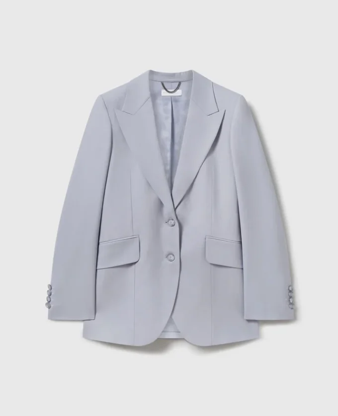 Einreihiger Blazer mit Spitzkragen
