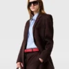 Einreihiger Blazer mit Spitzkragen