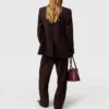 Einreihiger Blazer mit Spitzkragen