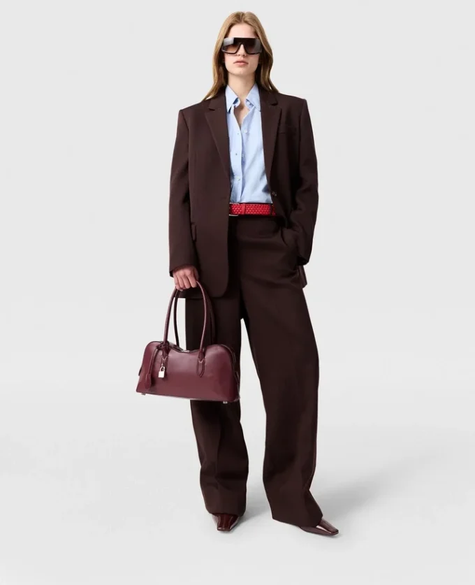 Einreihiger Blazer mit Spitzkragen