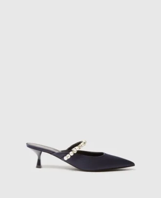 Elsa Kitten Heels mit Perlenverzierung