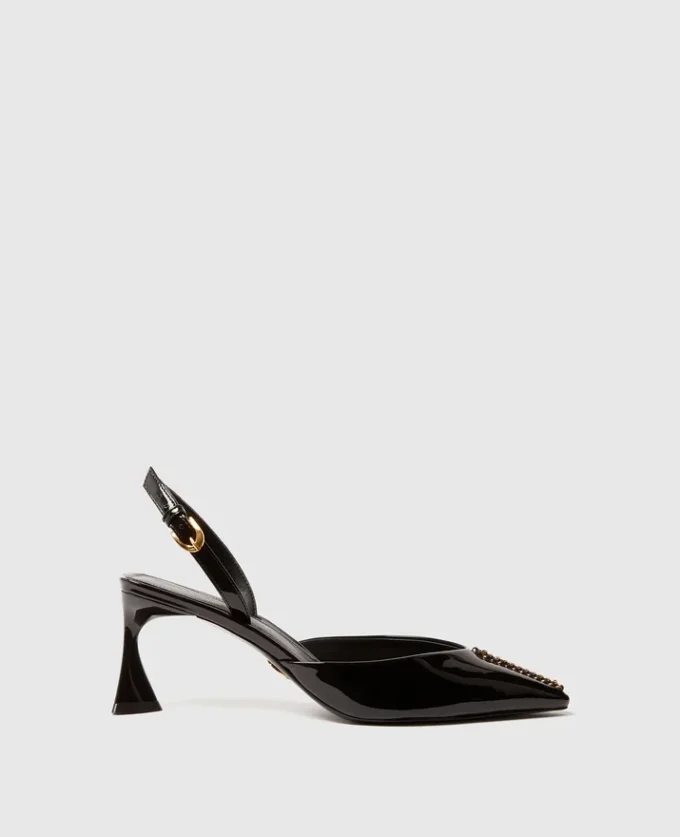 Elsa Slingbacks aus Lackleder