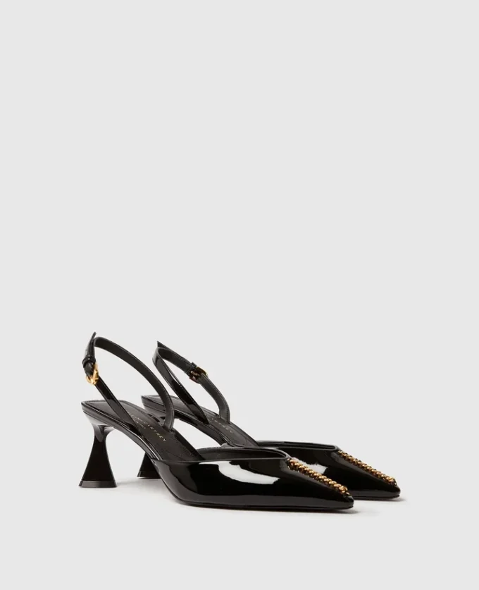 Elsa Slingbacks aus Lackleder