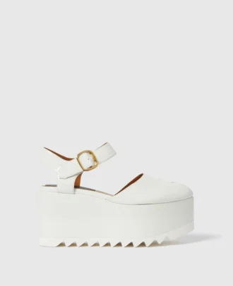 Elyse Lack-Plateausandalen