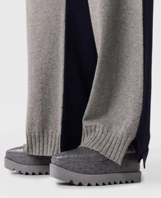 Elyse Plateau-Schuhe aus Straußenleder
