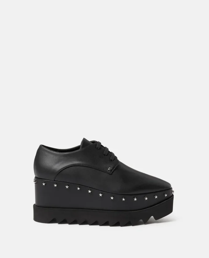 Elyse Star Stud Alter Mat Plateauschuhe