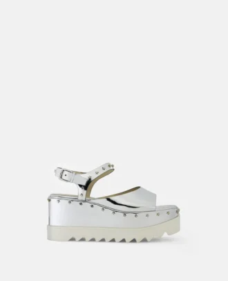 Elyse Star Stud Mirrored Plateausandalen