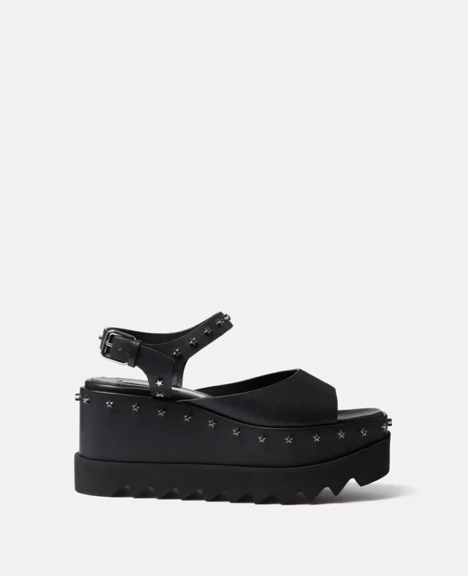 Elyse Star Stud Plateausandalen
