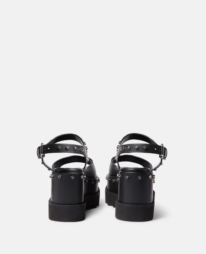 Elyse Star Stud Plateausandalen