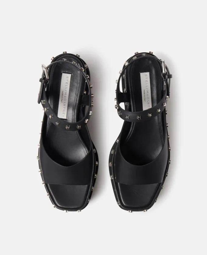 Elyse Star Stud Plateausandalen