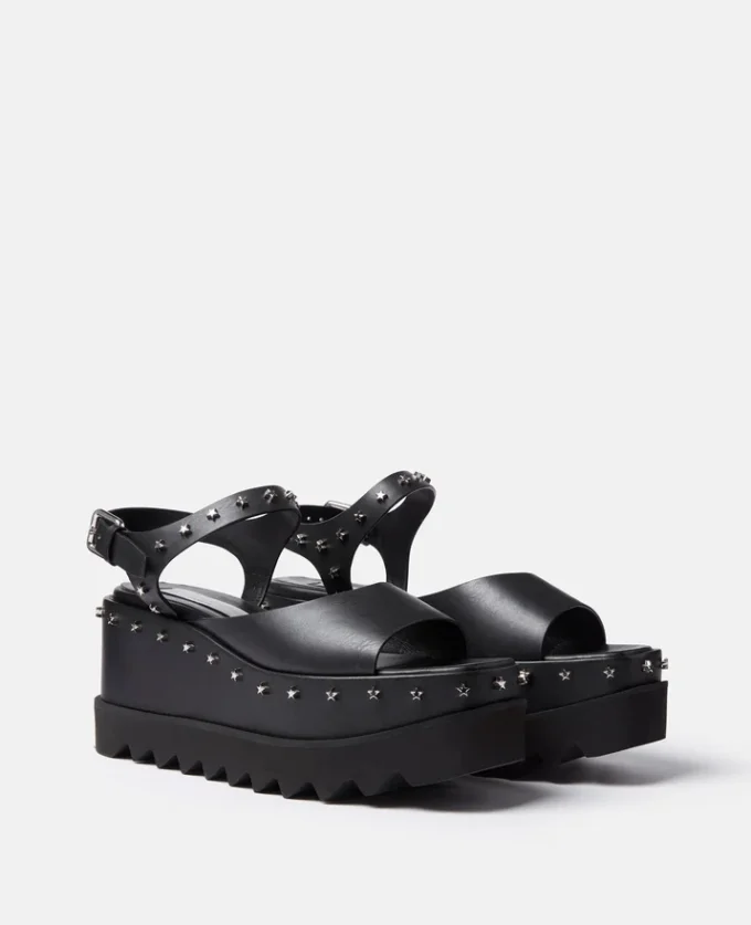 Elyse Star Stud Plateausandalen