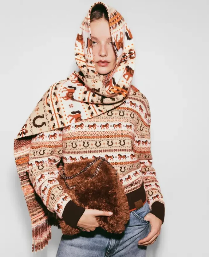 Fair Isle-Wollschal