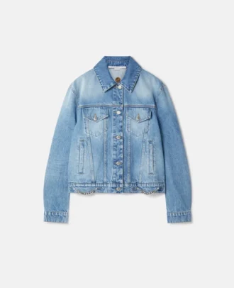 Falabella Chain Light Wash Denim Jacket
