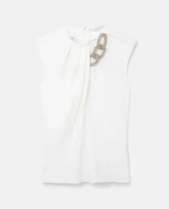 Falabella Crystal Chain Sleeveless Top