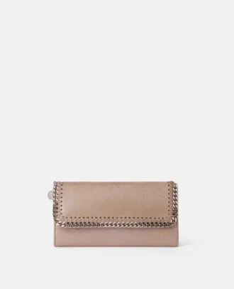 Falabella Flap Continental Geldbörse in Perlmuttoptik