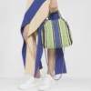 Falabella gestreifte Mini-Tasche aus Baumwollhäkelarbeit