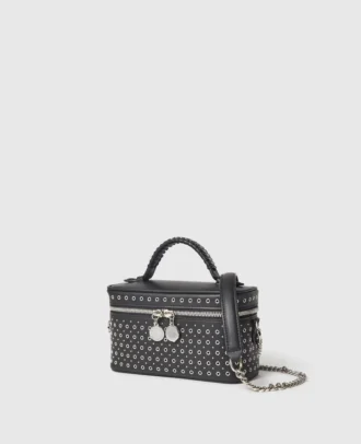 Falabella Kosmetiktasche mit Ösen und Nieten