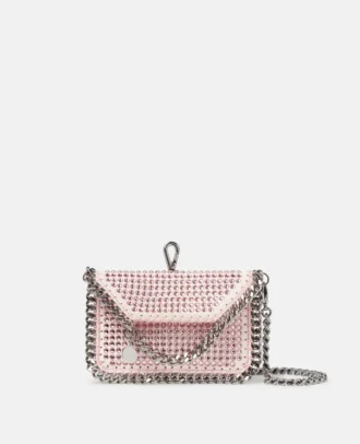 Falabella Kristall-Kartenetui mit Kette