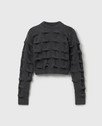 Falabella-Pullover mit Zopfmuster