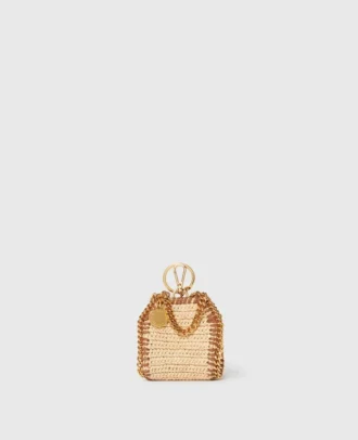 Falabella Raffia AirPods Case Schlüsselanhänger Falabella Raffia AirPods Case Schlüsselanhänger