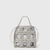 Falabella Tiny Crystal Cage Tote Bag