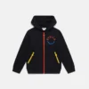 Farbiger Zip-Hoodie