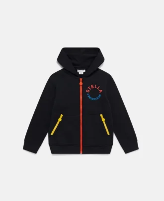 Farbiger Zip-Hoodie