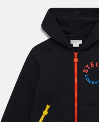Farbiger Zip-Hoodie
