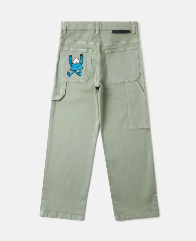 Farblich abgestimmte Jeans mit geradem Bein