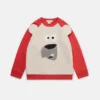 Fleece-Sweatshirt mit Eisbärenprint