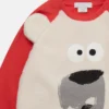 Fleece-Sweatshirt mit Eisbärenprint