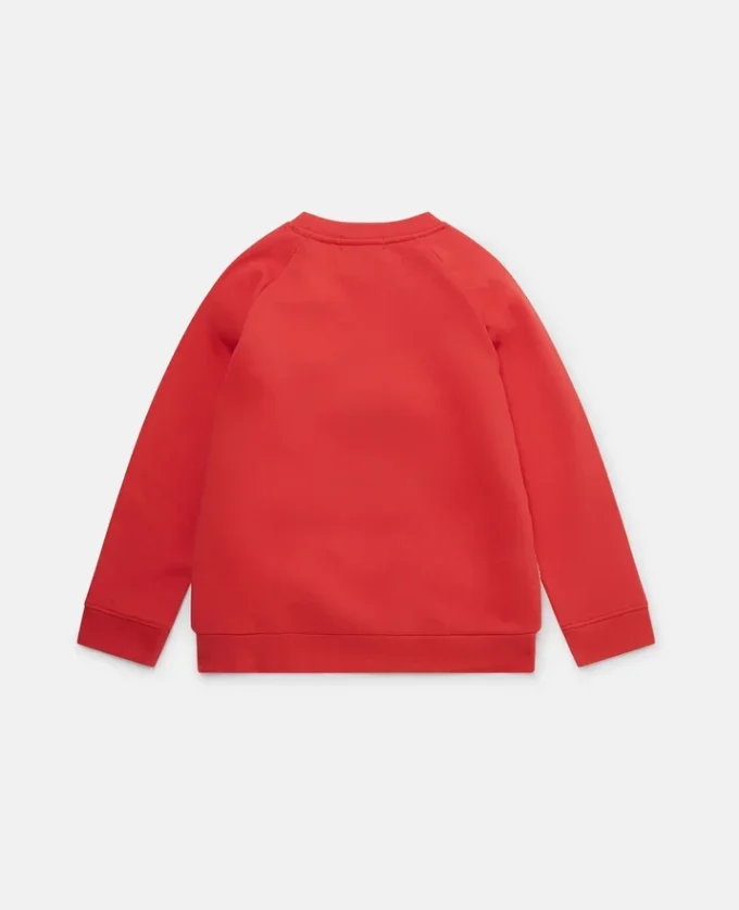 Fleece-Sweatshirt mit Eisbärenprint
