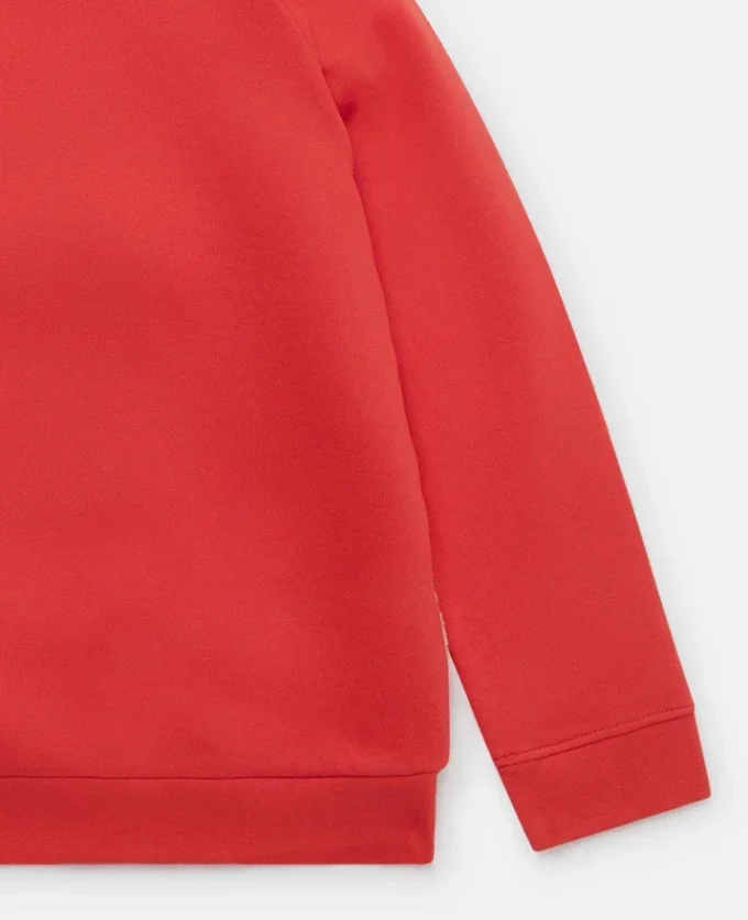 Fleece-Sweatshirt mit Eisbärenprint