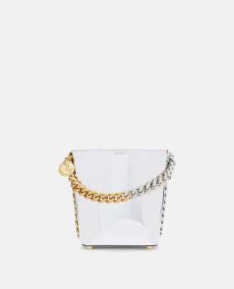 Frayme Bucket Bag mit verspiegelter Chromoberfläche