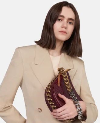 Frayme Kleine Schultertasche mit Krokodilprägung
