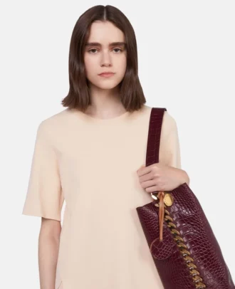 Frayme Tote Bag mit Krokodilprägung