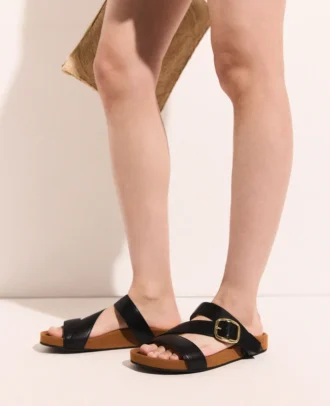Gaia Backless Buckle Sandals