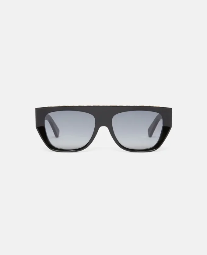 Geometrische Logo-Sonnenbrille
