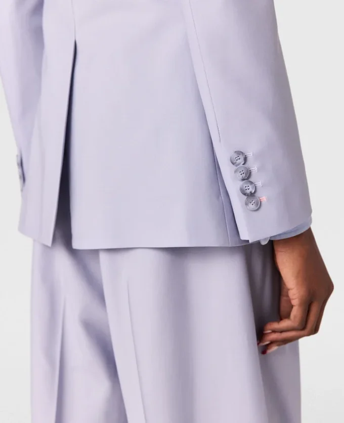 Einreihiger Blazer mit Spitzkragen