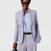 Einreihiger Blazer mit Spitzkragen