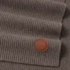 Gerippter Logo-Schal