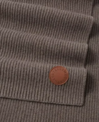 Gerippter Logo-Schal